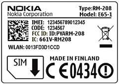 Nokia E65 FCC
