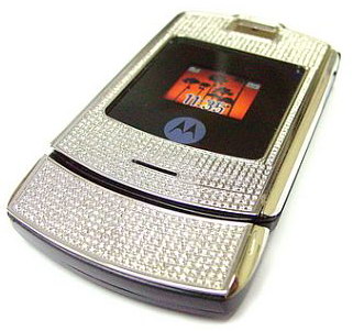 Motorola V3i Stainless Steel With 855 Diamond