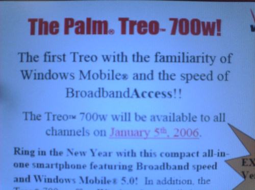 Palm Treo 700w