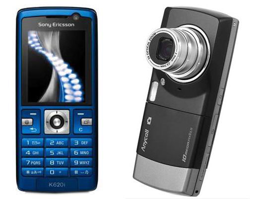 Sony Ericsson K620i  Samsung SCH-B600